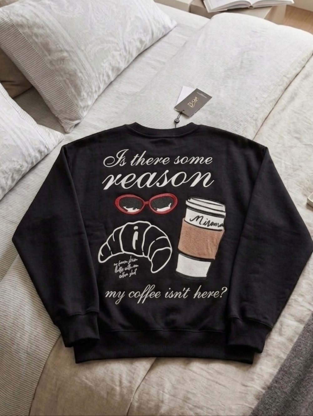 Devil Wears Prada Black Crewneck Sweatshirt - Designer Graphic - Picture 2 of 4